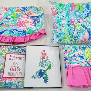 Lilly Pulitzer Mermaid Cove Nursery Bedding and Accents